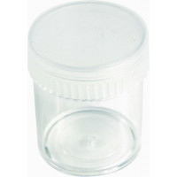 Transparent round box - Crystal Polystyrene - V1-58
