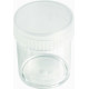 Transparent round box - Crystal Polystyrene - V1-58