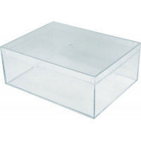 Rectangular polystyrene Crystal box - V3-80