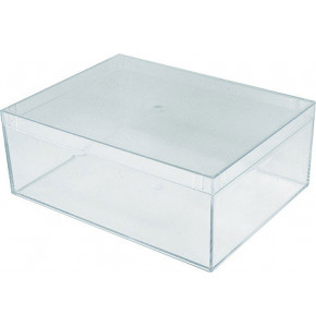 Rectangular polystyrene Crystal box - V3-80