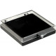 Plastic hinged box with transparent lid and black bottom - V5-19
