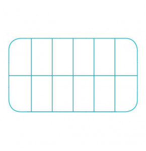 Compartmented plastic boxes V6-5 - dim : 71 x 55 x 13 mm - 12 Compartments