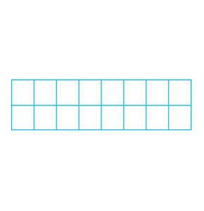 Crystal plastic box with compartments - V6-7 - dim : 160 x 58 x 20 mm - 12 compartments 