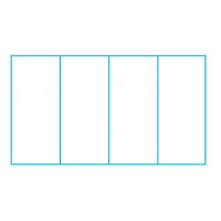 Boîte à compartiments V6-9 - dim : 113 x 59 x 23 mm - 4 cases 