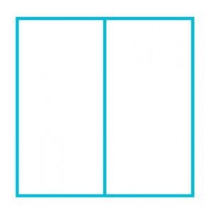 Boîte à compartiments V6-13 - dim : 47 x 47 x 28 mm - 2 cases