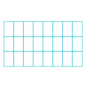 Crystal plastic box with compartments - V6-18 - dim : 170 x 137 x 16 mm - 32 compartments 