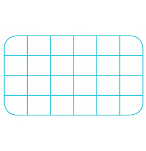 Crystal plastic box with compartments - Lid - V7-10