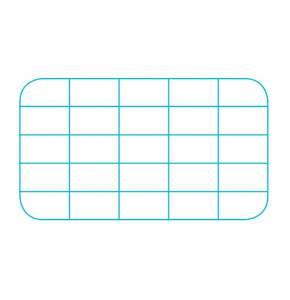 Crystal plastic box with compartments - Lid - V7-11