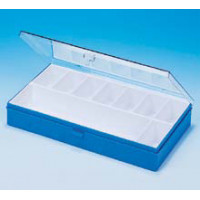 Boîtes à fond bleu et compartiments amovibles - V9-17