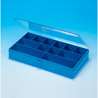 Boîte V9-24 fond bleu compartiment fixe 