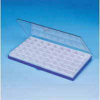 Flat plastic box V9-40 - 54 compartments