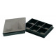 Crystal plastic box with compartments - ESD - V6-4 K (6 compartments )