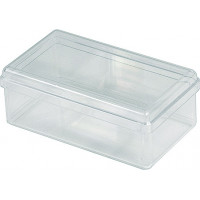 Rectangular plastic box - Crystal PS - V4-33665