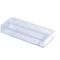 Rectangular plastic box - Crystal PS - V4-33039