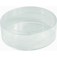 Clear round polystyrene box - V2-41128