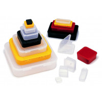 Square plastic box -  UB 100-6 - Dim. int. 100 x 100 x 6,35 mm