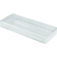 Rectangular box - Polystyrene crystal - V20-40 - 200 x 75 x 22 mm