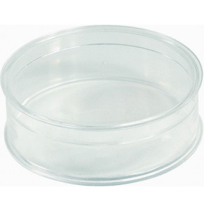 Boîte ronde V21-16 en polystyrène cristal - 57 x H15 mm