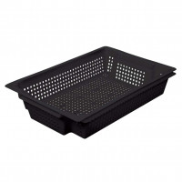 caisse ajourée CA 0145 noir dim Ext 600 x 400 x 120 mm
