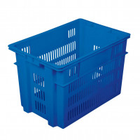 Caisse ajourée CA 0144 bleu dim Ext 600 x 400 x 400 mm