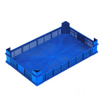 Ventilated plastic crate - CA 0118 blue