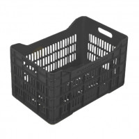 Ventilated plastic crate - CA 0138 black