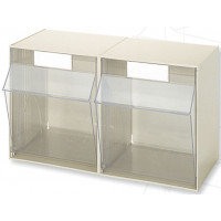 Beige tilt bin - size 2