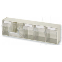 Beige tilt bin - size 5