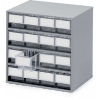 Rack 16 drawers - Transparent - Depth 300mm