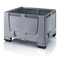 Solid plastic pallet container with 4 feet - BBG 1210