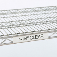 Porte étiquette PE-IND pour rayonnage en fil d'acier chromé