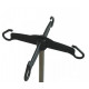 Stainless steel serums stand - 4 nylon safety hooks - nylon base