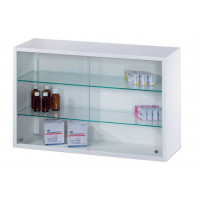  Cabinet with sliding glass doors - 800 x 250 x H500 mm