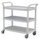 Chariot polyvalent gris clair -3 plateaux - 1100 x 520 x H1020 mm