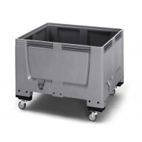 Solid pallet container with 4 wheels - BBG 1210R