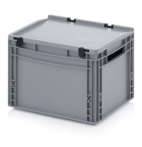 Euro containers with integrated lid and open handles - BC4270