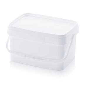 Seau rectangulaire avec couvercle - EE 16.6-372.240 - 16.6 litres