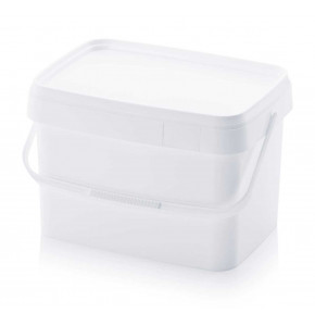 Seau rectangulaire avec couvercle - EE 20-395.295 - 20 litres