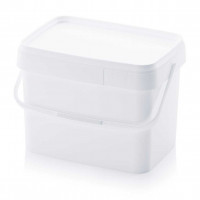 Seau rectangulaire avec couvercle - EE 22-395.295 - 22 litres