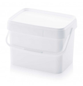 Rectangular bucket with lid - EE 22-395.295 - 22 L