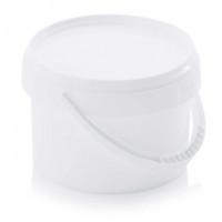 Round bucket with lid and handle - ER 0.55-118+D - 0.55 L