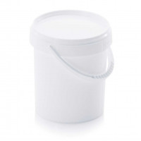 Round bucket with lid and handle - ER 0.88-118+D - 0.88 L