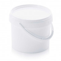 Round bucket with lid and handle - ER 0.95-132+D - 0.95 L