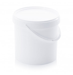 Round bucket with lid and handle - ER 18-326+D - 18 L