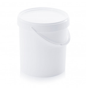 Seau rond avec couvercle et anse - ER 20-326+D - 20 litres