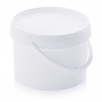 Round bucket with lid and handle - ER 4.4-226+D - 4.4 L