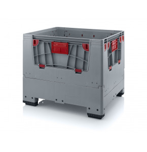 Pallet container with opening flaps and 4 feet - KLK1210