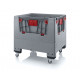Pallet container with opening flaps and 4 wheels - KLK 1210R
