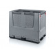 Folding ventilated pallet container with 3 skids - KLO 1208K
