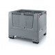 Folding ventilated pallet container with 4 feet - KLO 1210